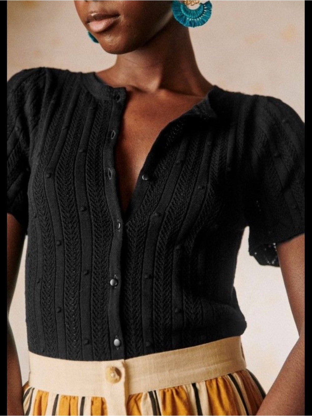 Sezane Davie Top in Black